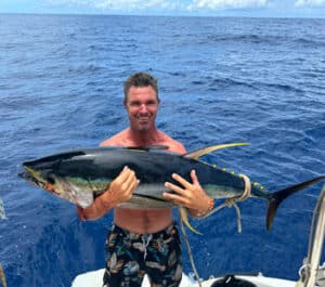tuna caught during sailing from Tuamotus to Marquesas