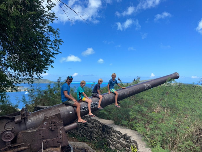 Bora Bora cannons